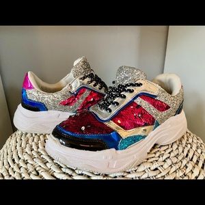 Cute sparkly sneakers